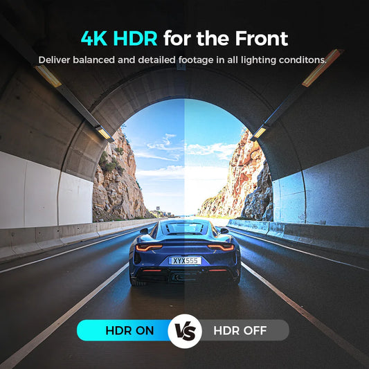 DDPAI N5 Dual – 4K HDR Dash Cam with GPS