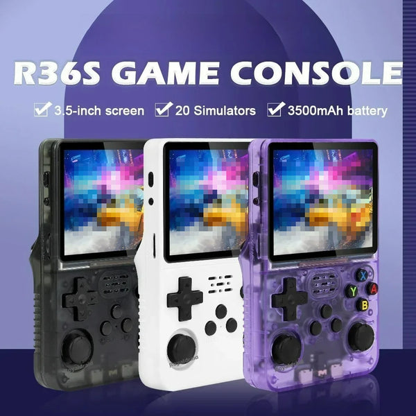 R36S Retro Handheld Game Console | 3.5" IPS Screen | 64GB | 20,000+ Games